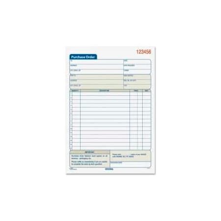 Adams Mfg Adams Purchase Order Book, 2-Part, Carbonless, 5-9/16" x 8-7/16", 50 Sets/Book DC5831